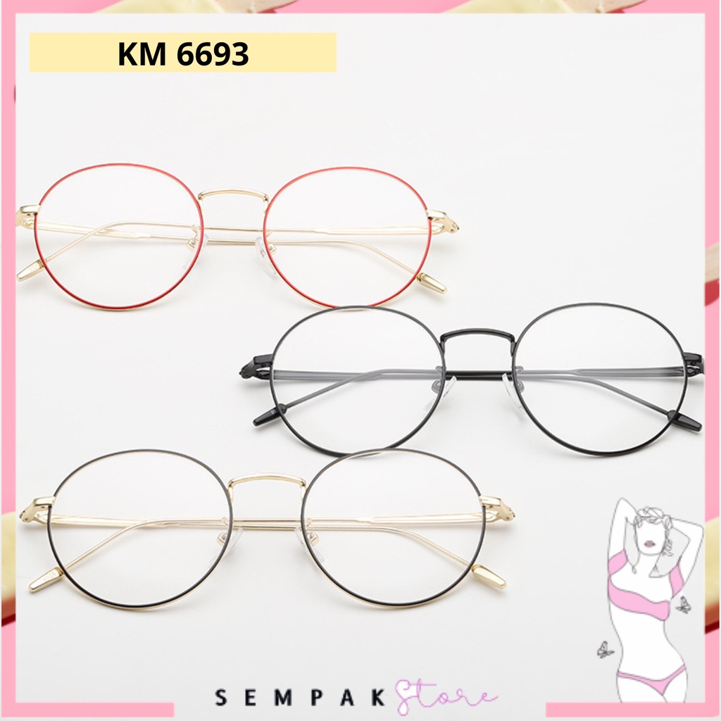 SS Kacamata Photocromic Anti Radiasi 6693 Kaca Mata Wanita Pria Anti Silau Sunglasses Korean Style Photochromic Murah Import