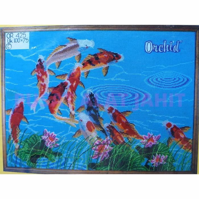 Terlaris Kristik Kruisteek Sulam 1 Set Cross Stitch Orchid Or 425