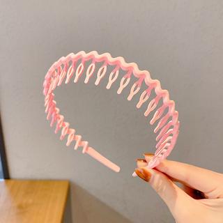 SS  Bando Sirkam Bentuk Gelombang Zigzag Untuk Pria Wanita Model Korea Bandana Aksesoris Headband Murah Import