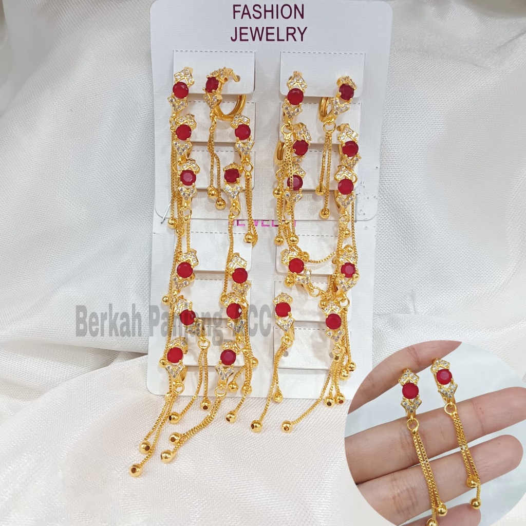 COD 12 PASANG/CHAR ANTING JEPIT JURAI MOTIF DEWASA FASHIONABLE perhiasan super berkelas fashion korea anti karat dan anti luntur