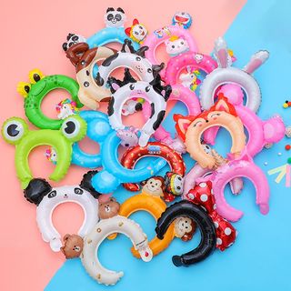 SS Balon Bando Karakter Hewan Balon Foil Kartun Animal Headband Balon Ulang Tahun Bando Anak Anak Murah