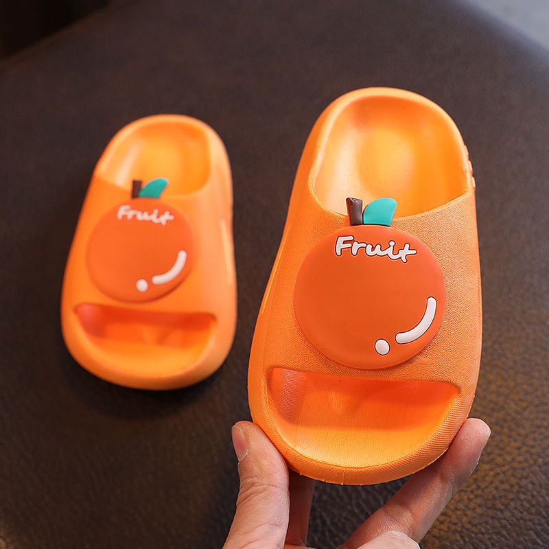 Sandal Anak Slip On Motif Buah 6698 Sandal Bayi Anti Slip Slippers Kids Cute Baby Sendal Anak  Baby  Fruit  Sandal EVA Lembut Model Gemoy Sendal Karet Anak-anak