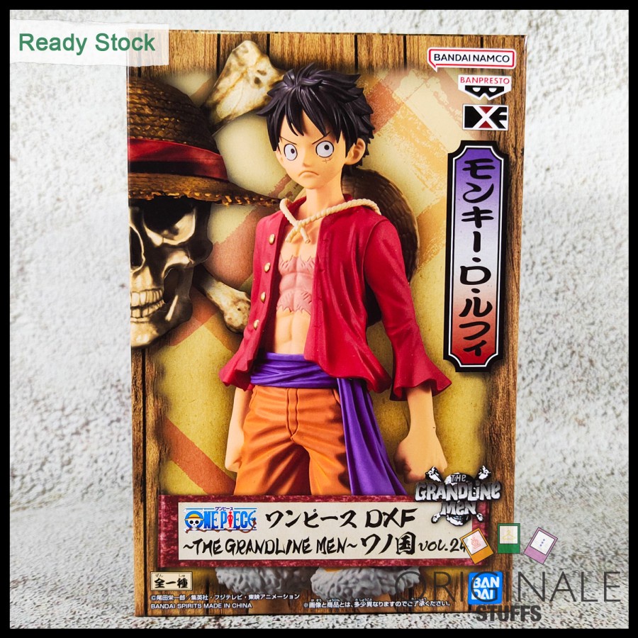 Banpresto One Piece DXF Grandline Men Wano 24 Luffy Figure Japver ORIGINAL