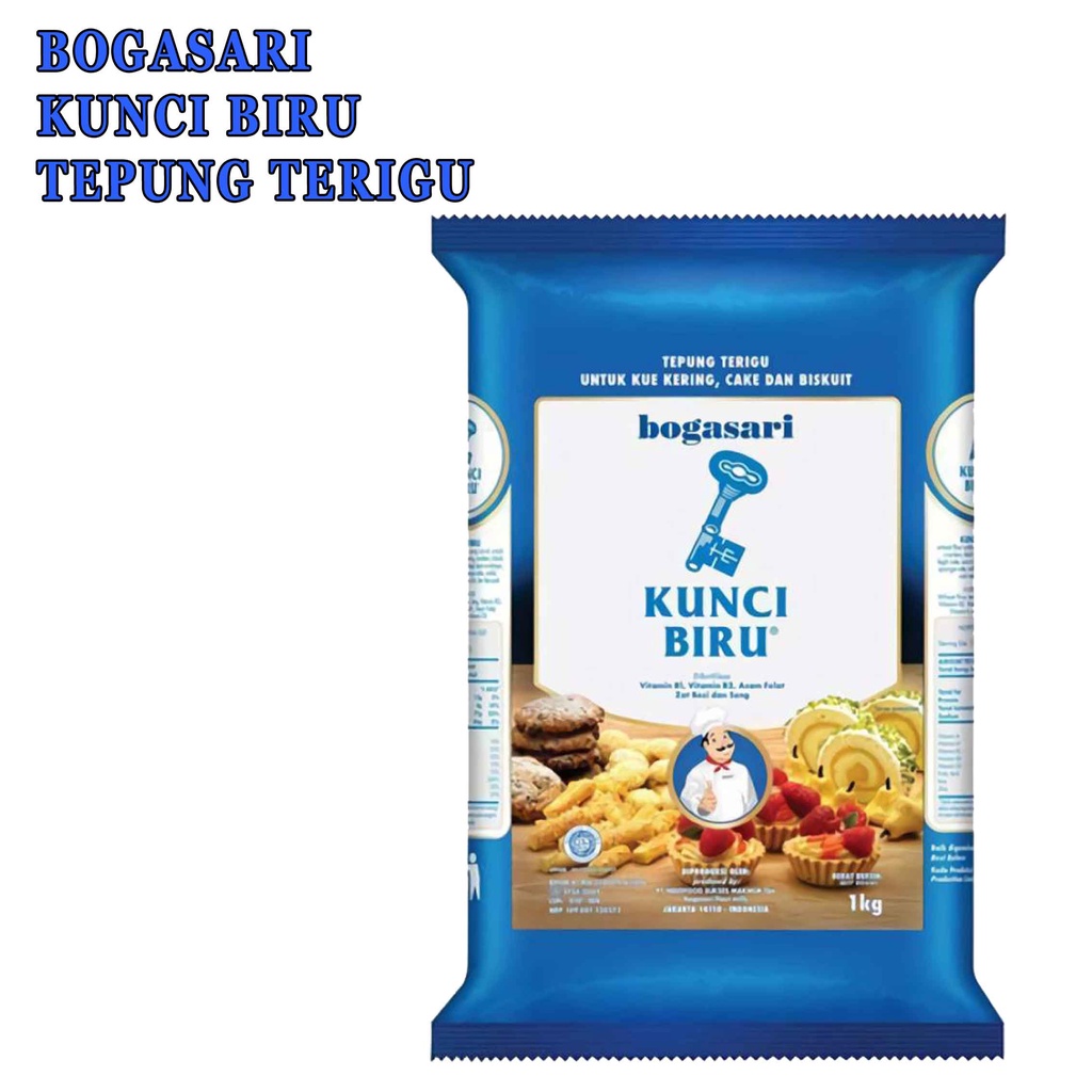 KUNCI BIRU  * TEPUNG TERIGU 1kg * TEPUNG