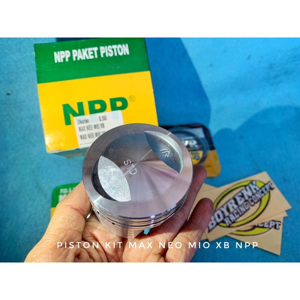 PISTON KIT SEHER SEKER MAX NEW MIO XB 150CC 57 57.5 58 58.5 59 PIN 15 NPP - BOYRENK RACING