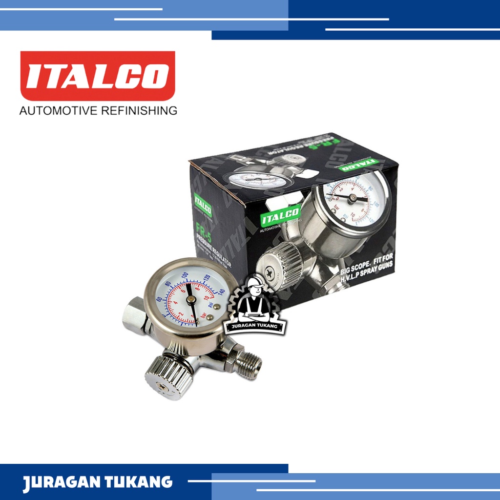 ITALCO FR-5 Air Regulator With Pressure Gauge Manometer FR5 Original