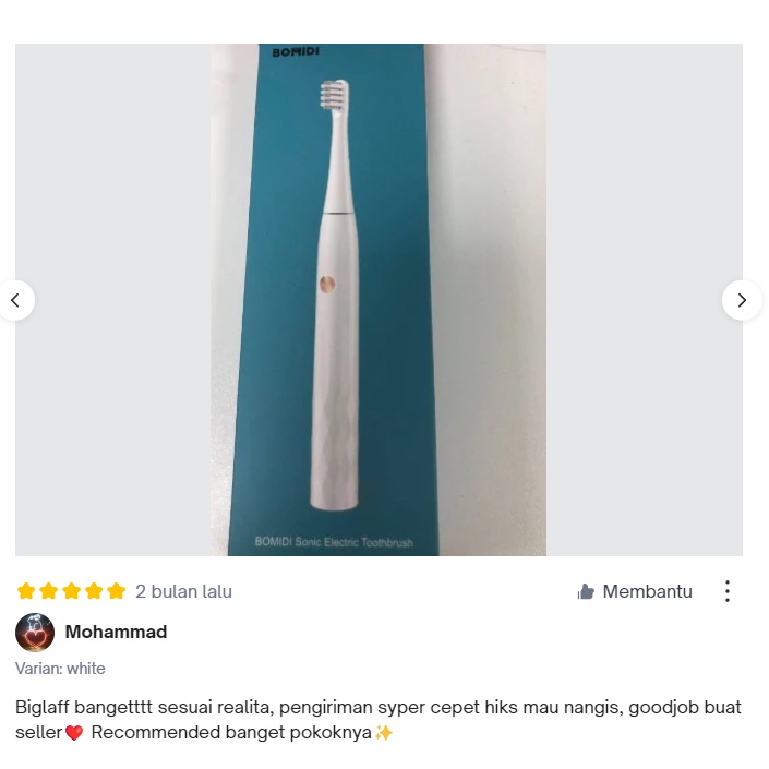 BOMIDI T501 Sikat Gigi Elektrik Elektric Toothbrush Ultrasonic