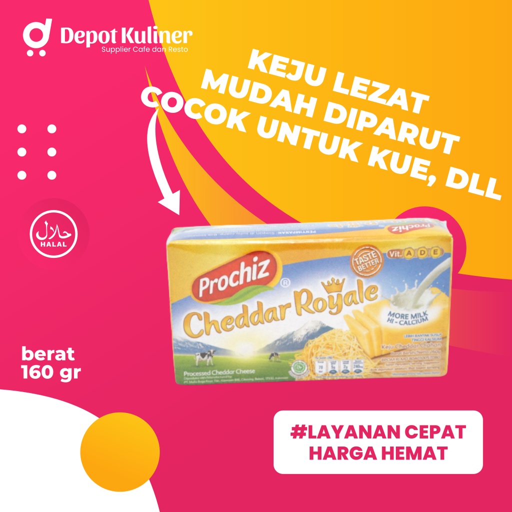 Keju Prochiz Cheddar 160 Gram Cheese