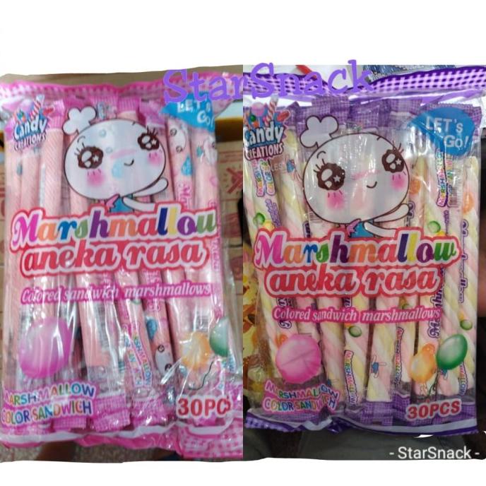 

HRG DISKON Candy Creations Marshmallow Aneka Rasa isi 30pc/pak