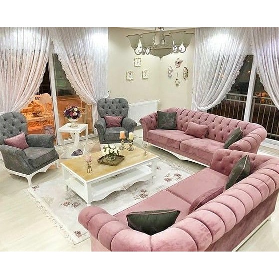 Set Sofa Tamu Desain Modern Mewah Dan Elegan Furniture Terbaru | Kursi Tamu Mewah | Desain Custom Fu