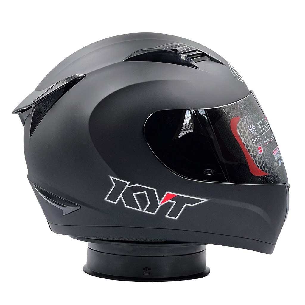 Helm Full Face KYT R10 Solid Black Doff