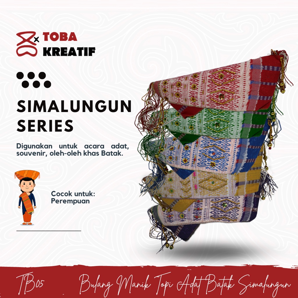 Topi Adat Batak Simalungun Wanita (Bulang Manik)