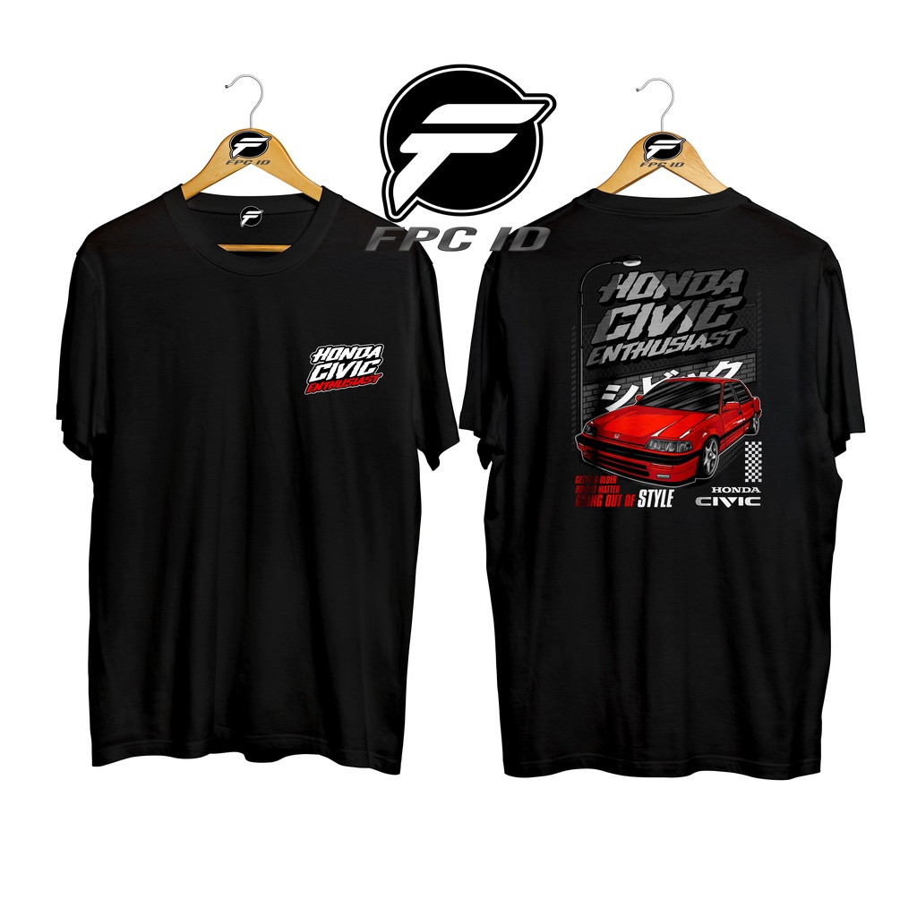 Kaos Mobil Honda Civic Cotton Combed 30s Premium Fpc Id