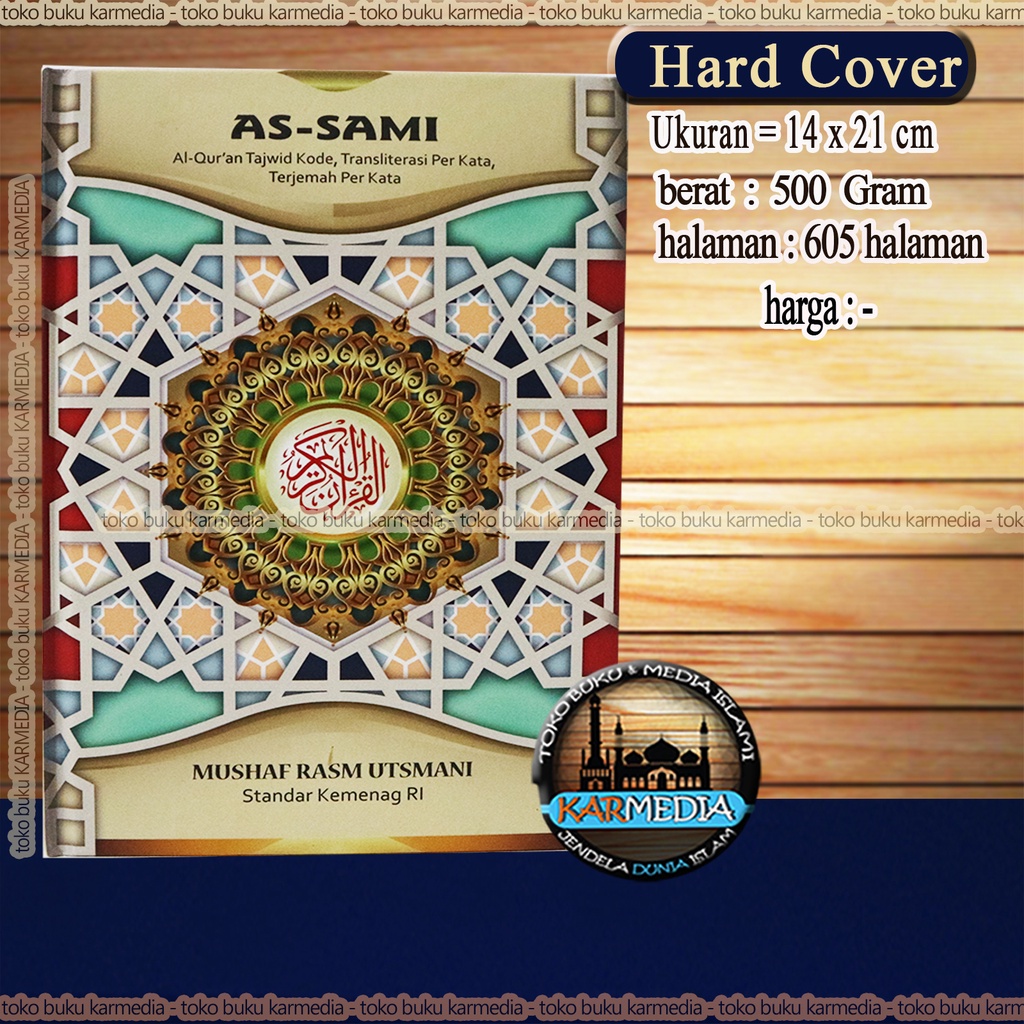 

A5 Al Quran Mushaf As Sami Tajwid Kode Transliterasi Per Kata Terjemah - CBS