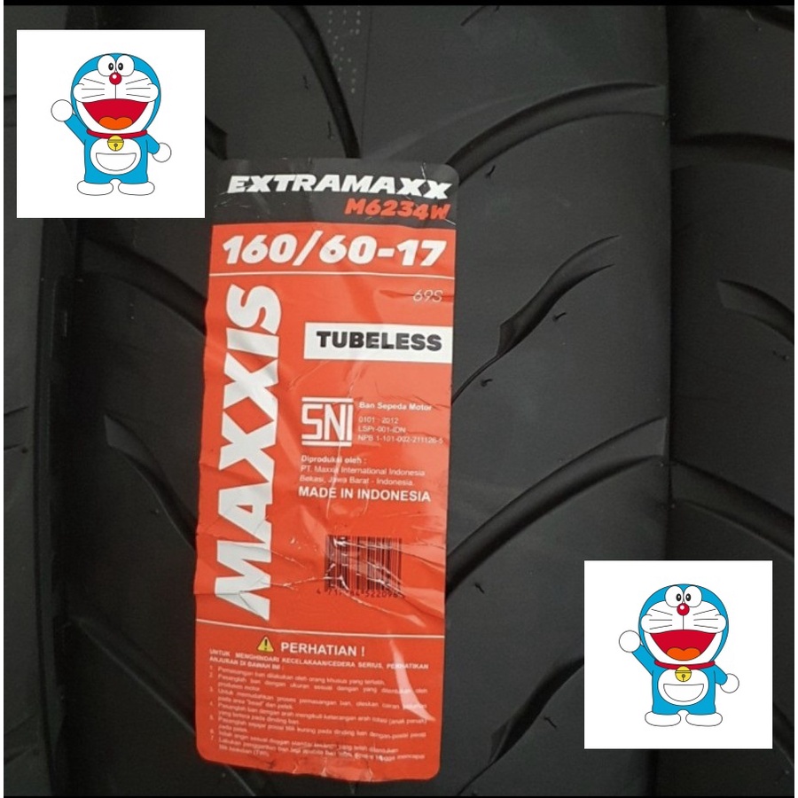 BAN MAXXIS 160/60-17 TUBLESS NINJA 250 R25 BAN BELAKANG RING 17