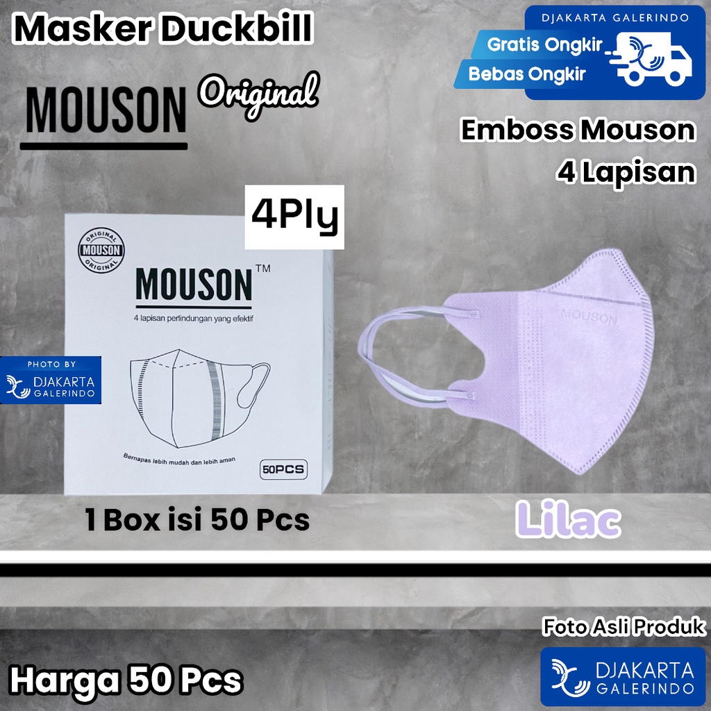 Masker Duckbill Alkindo 3Ply Original isi 50 Pcs