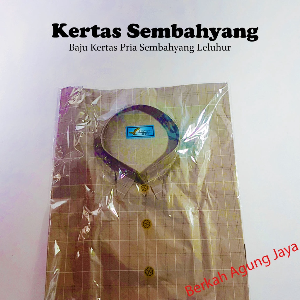 Baju Kertas Sembahyang Pria OPP / Cheng Beng / Leluhur