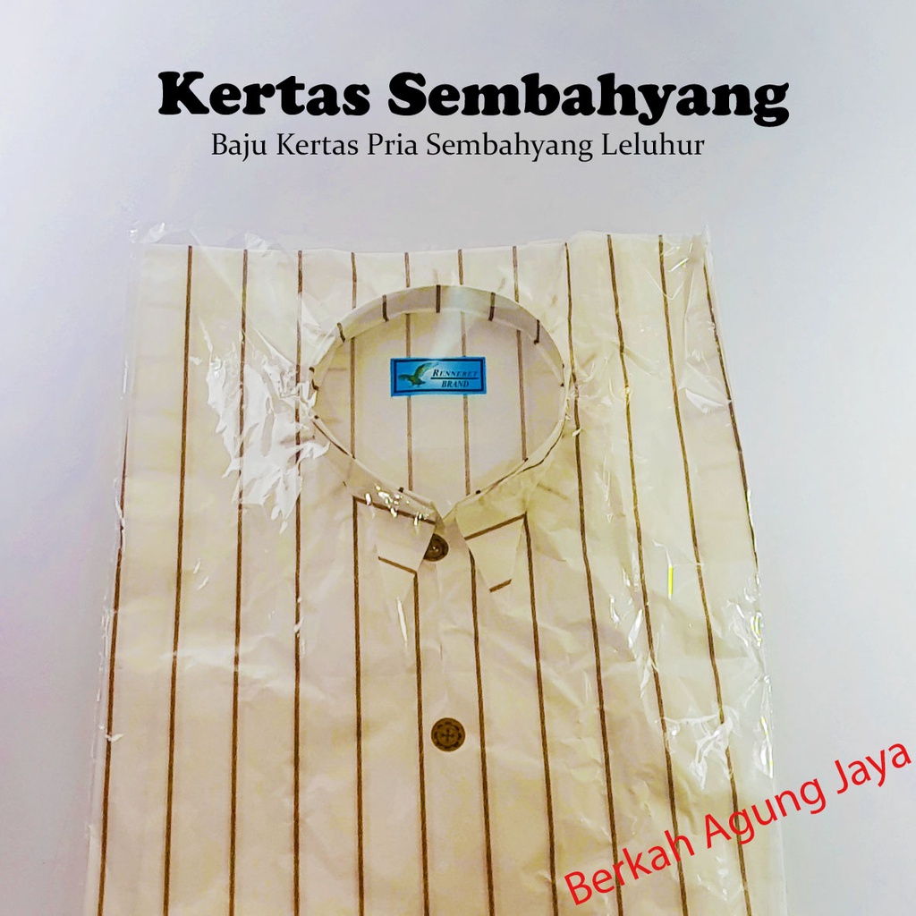 Baju Kertas Sembahyang Pria OPP / Cheng Beng / Leluhur