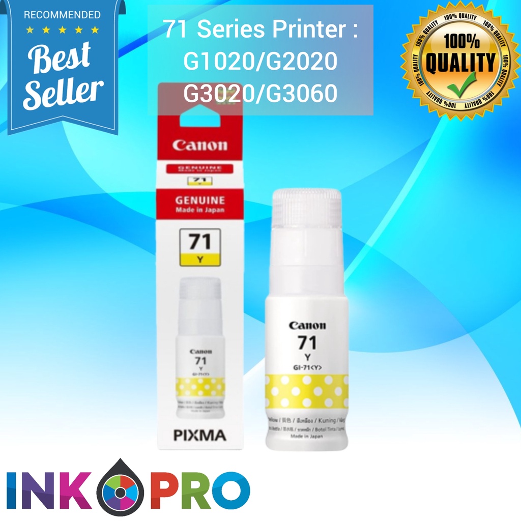 Tinta Canon Gi 71 PREMIUM Untuk Printer G1020 G2020 G2021 G2060 G3020