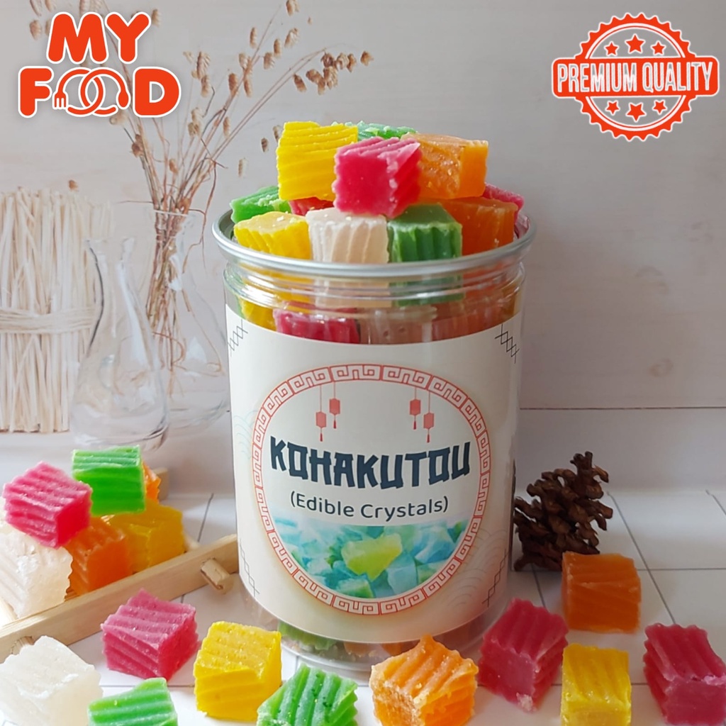 [Myfoodofficial] - Can Kohakutou 430gr Hampers Edible Crystal Candy Kohakuto Kualitas Premium