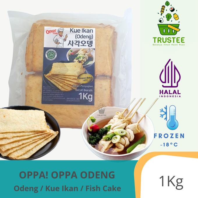 

DISKON Oppa! Oppa Odeng Oden Eomuk Korea Fish Cake Halal 1kg