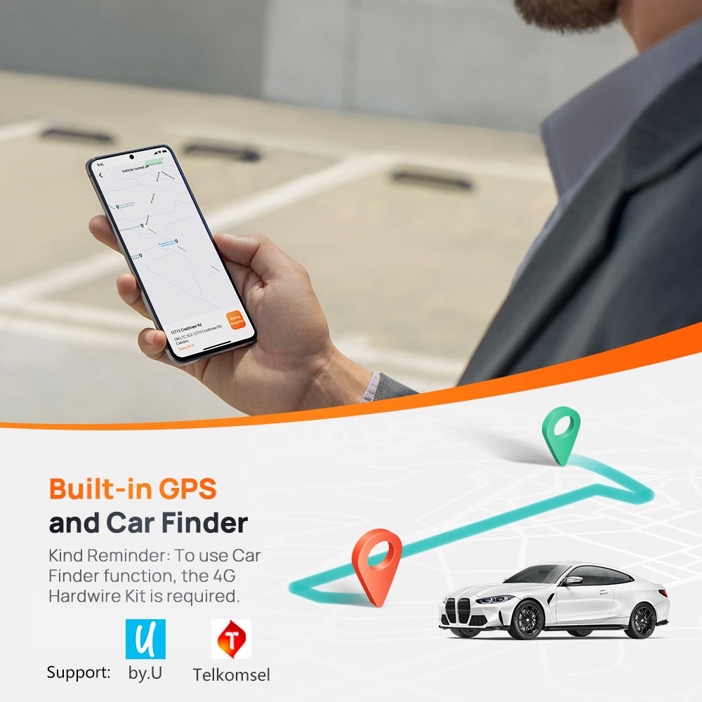 new 70mai dash cam omni x200 360 full view 4g connect hd 1080p fov 140 built-in 64/128gb dashcam