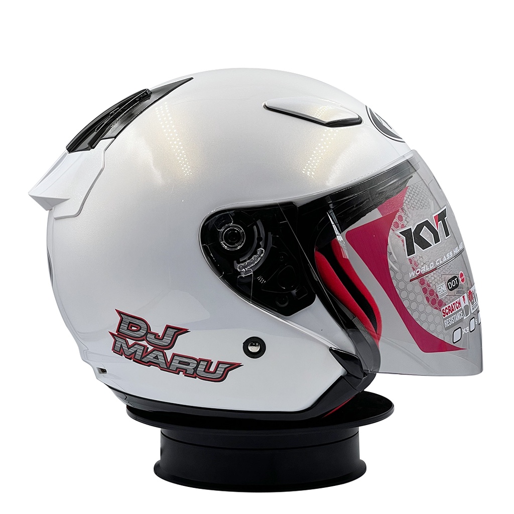 Helm KYT DJ Maru Solid White