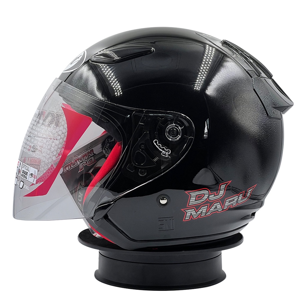 Helm KYT DJ Maru Solid Black