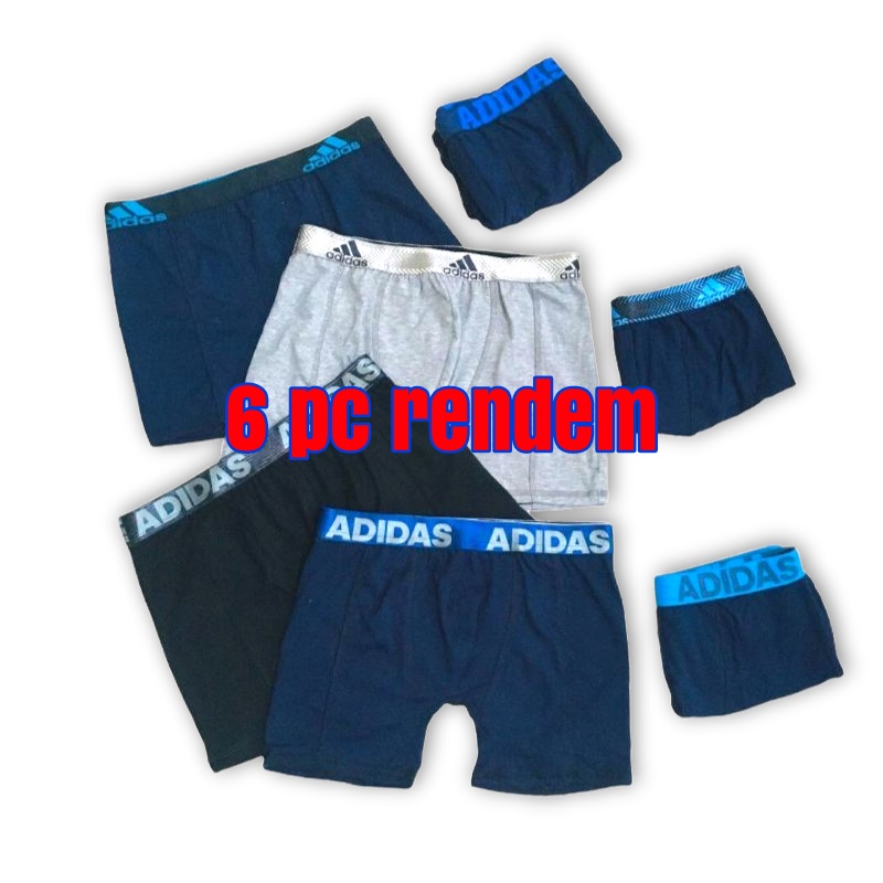 6 Pcs Celana dalam pria boxer dewasa