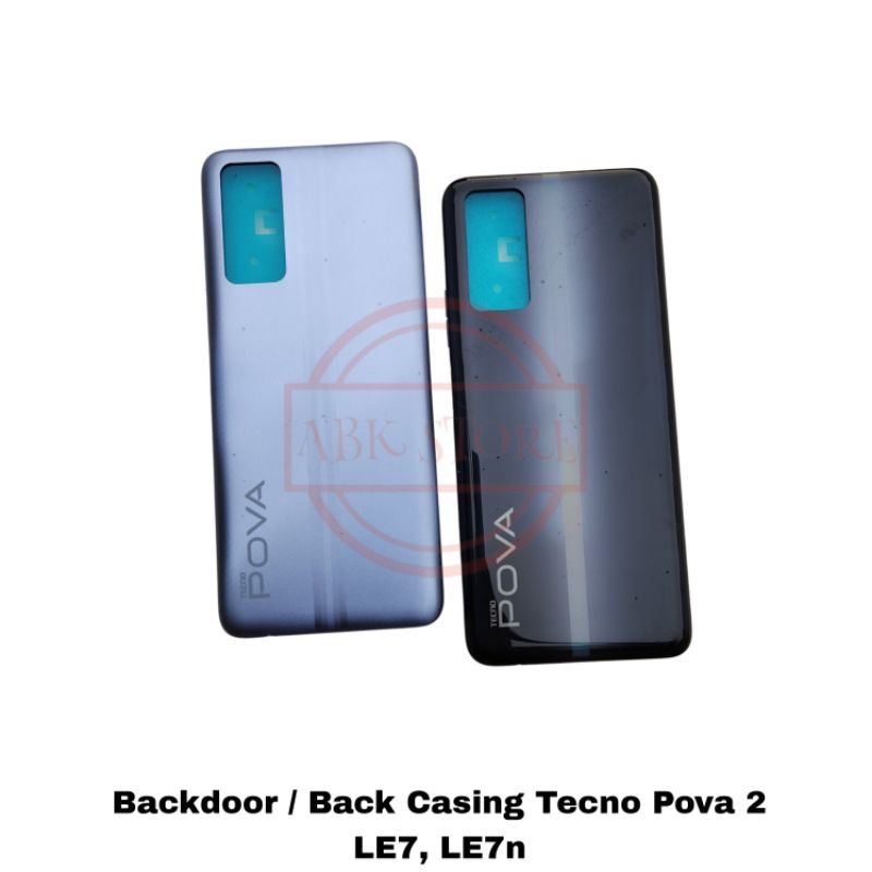 TUTUP BELAKANG BACKDOOR BACKCOVER BACK CASING TECNO POVA 2 LE7 HOUSING