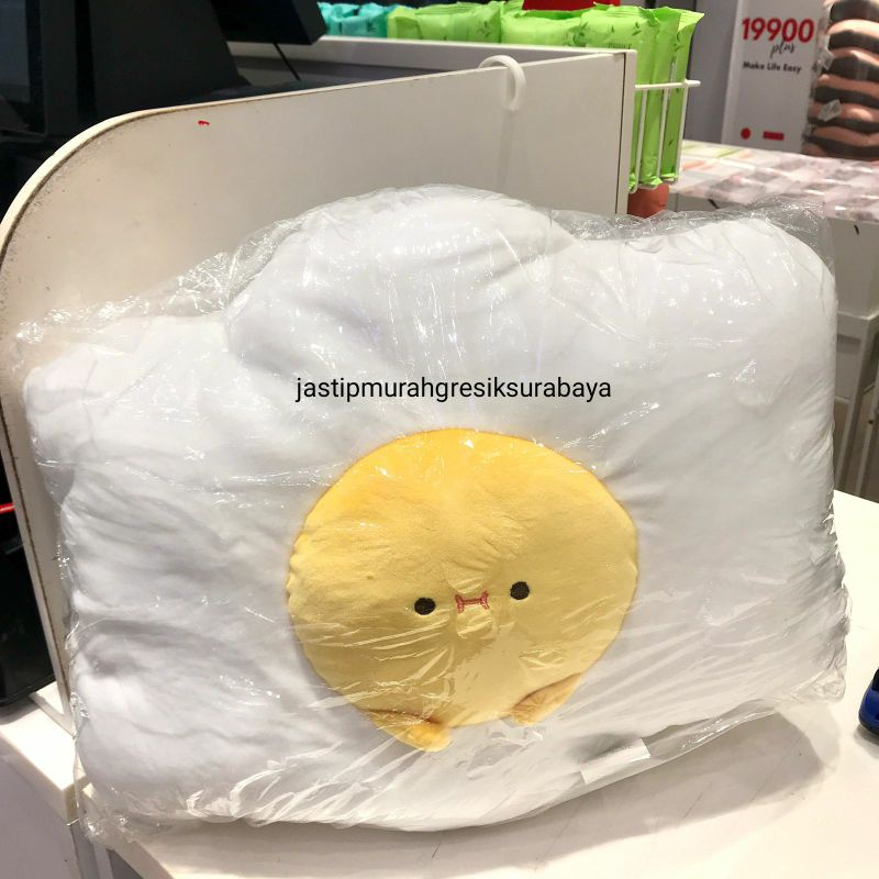 FOOD SERIES PILLOW MINISO BONEKA MINISO BANTAL MINISO BONEKA OMELETTE