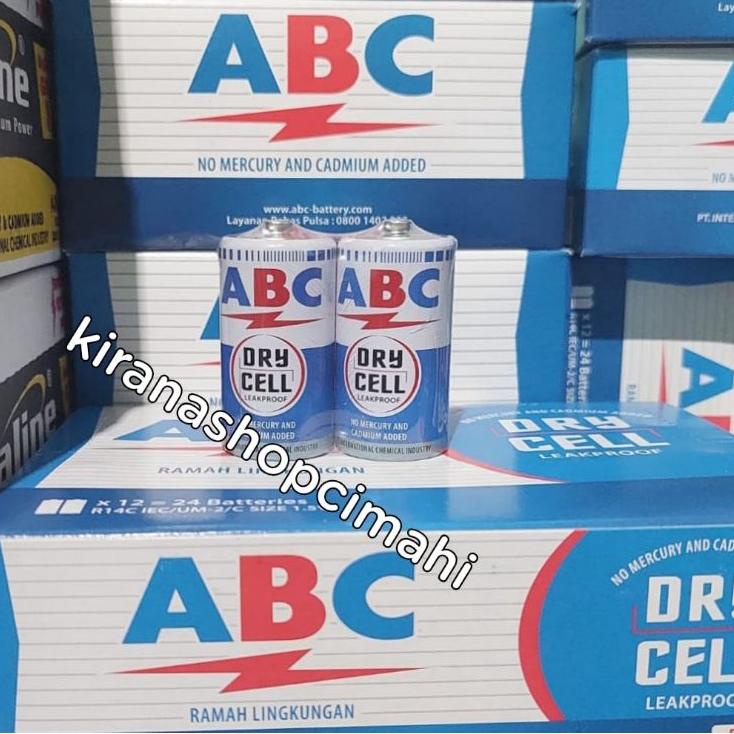 PALING AMPUH✌️>>> ABC biru tanggung R14 / baterai / battery / batu batre
