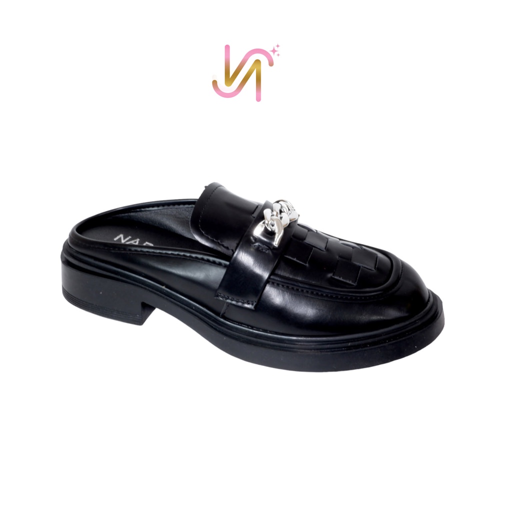 Nadilastuff Jisoo Half Slip On docmart Sepatu Casual Wanita Premium