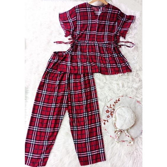 Piyama babydoll dewasa/piyama rayon/piyama busui/piyama tali