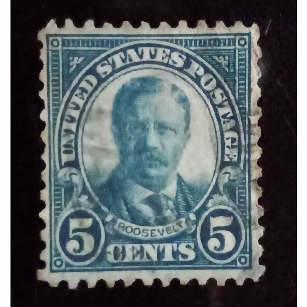 Perangko Amerika/ USA 5 Cent Tahun 1927-an Roosevelt