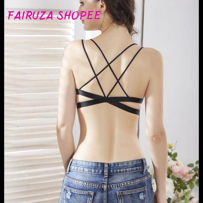 BRA SEAMLESS SEXY LINGERIE BRALETTE BRA TALI SILANG VEST A160 BRA SEAMLESS SEXY LINGERIE BRALETTE BR