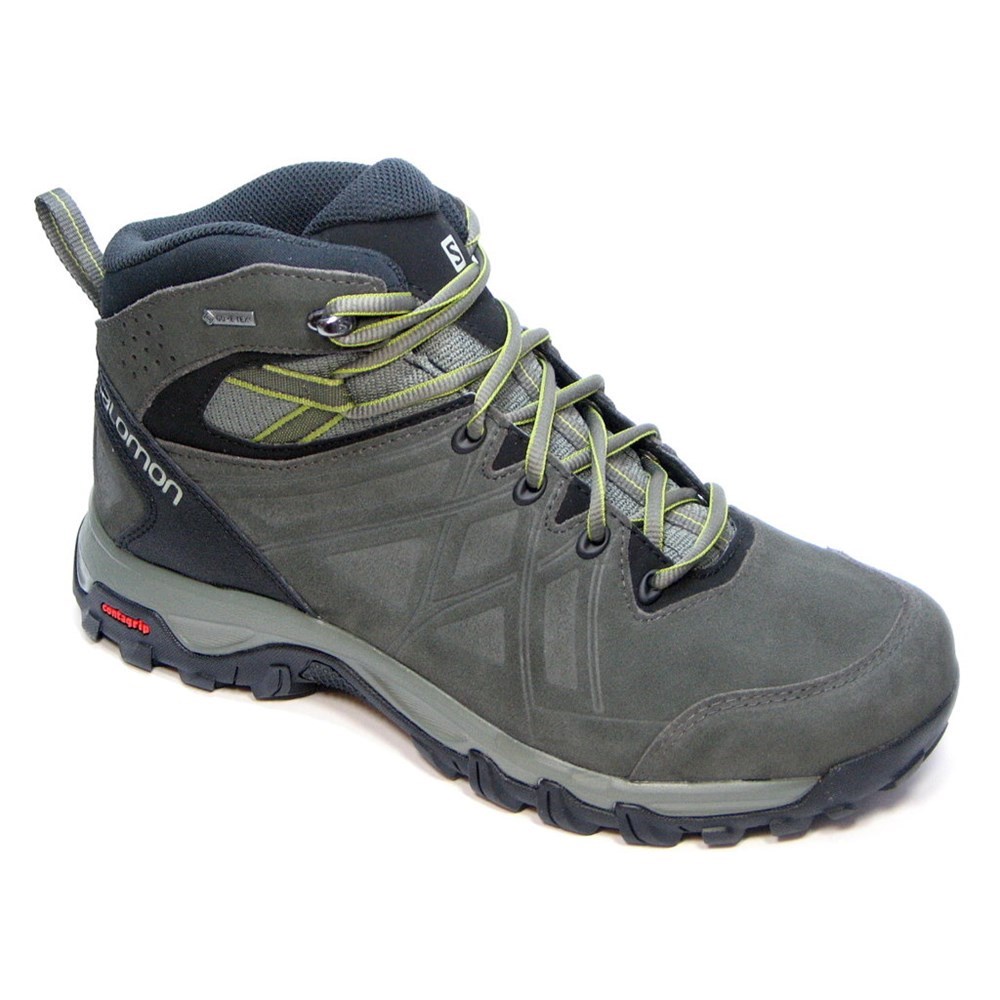 SEPATU GUNUNG HIKING TREKKING TRAVELLING MILITERY BOOTS SHOES WATERPROOF ORIGINAL SALOMON EVASION MI