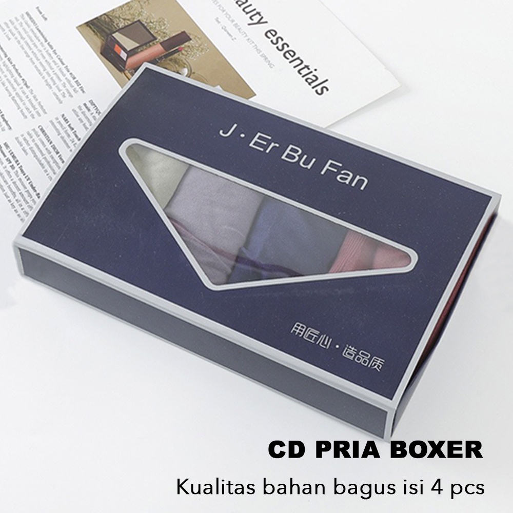 [isi 4 pcs] cd pria  - Boxer pria dewasa katun halus cdp4