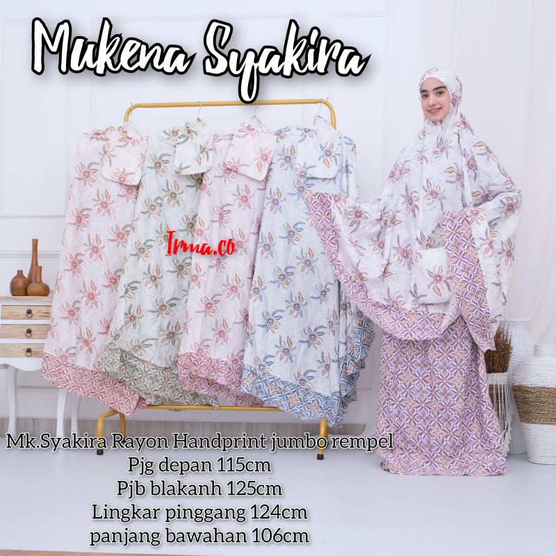 Mukena Cinde Zehra Rayon Handprint terbaru / Mukena Terbaru / Mukena Murah