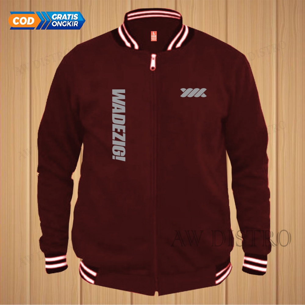 COD Jaket Baseball Varsity Distro Wdg Kirka Text Silver Premium Quality