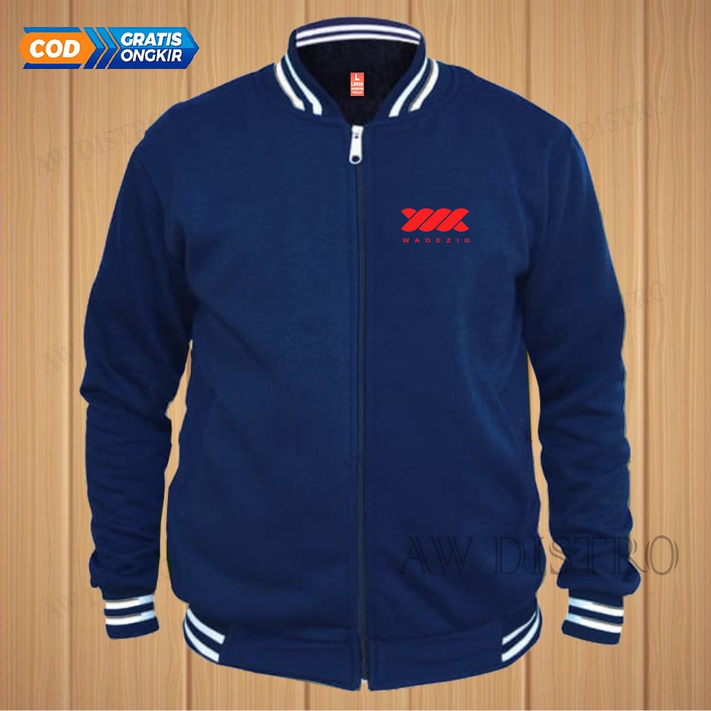 COD Jaket Baseball Varsity Distro WDG Text Merah Premium Quality