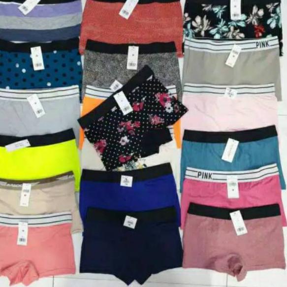 Belanja hematI3u8T CD Boxer Wanita Cewe S-XXXL JUMBO MAX 110 kg dan Boxer Sepaha