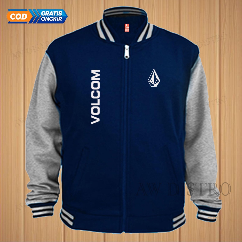 COD Jaket Baseball Varsity Distro VCM Kirka Text Putih Premium Quality