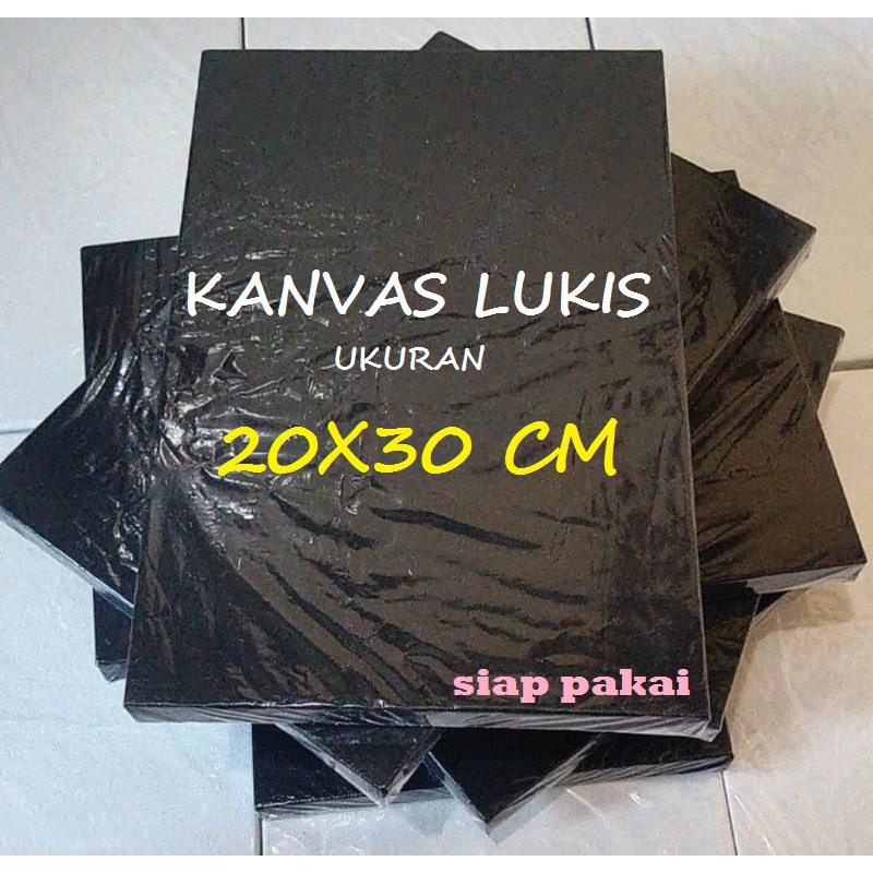 

KANVAS CANVAS PAPAN KANVAS LUKIS MURAH 20X30 CM HITAM BLACK