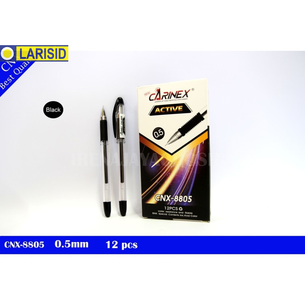 

Pulpen Kantor 0.5Mm Bolpen Gel Hitam Isi 12 Pcs Cnx 8805