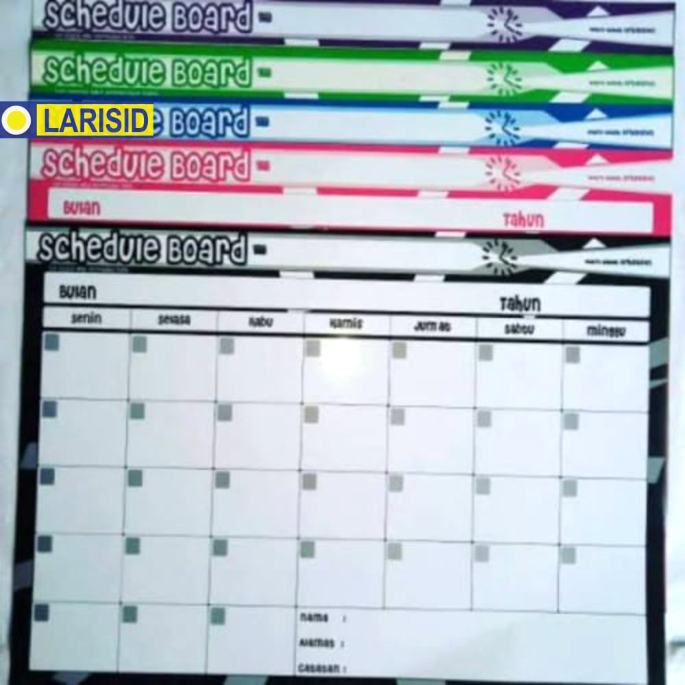 

Schedule Board Jadwal Harian Papan Tulis