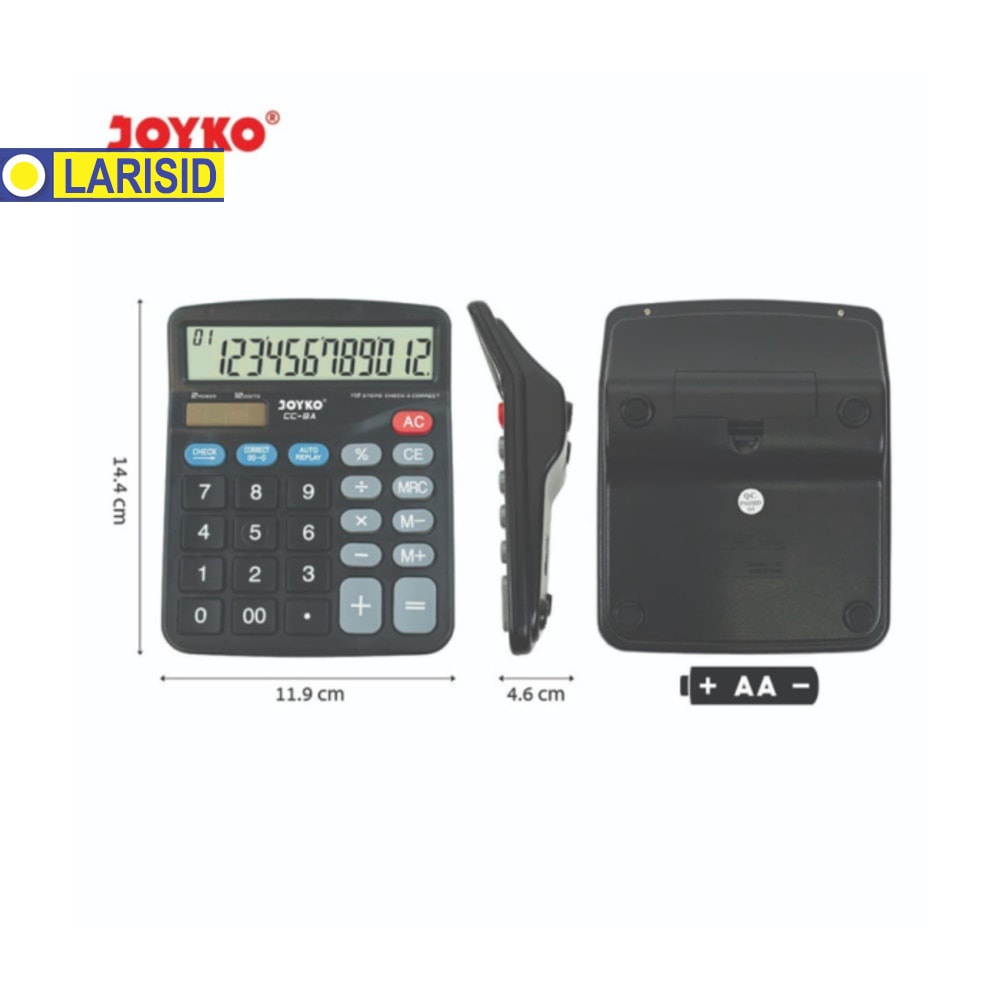 

Calculator Kalkulator Joyko Cc 8A 12 Digits Check Correct