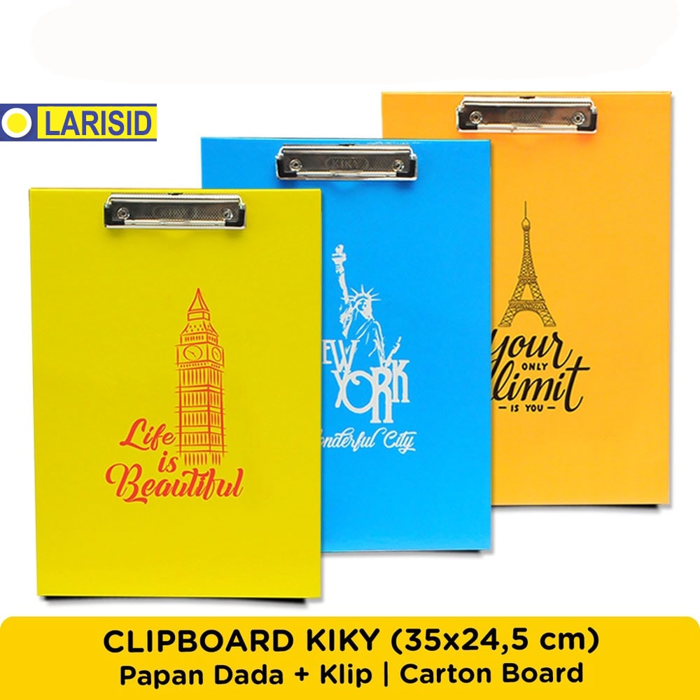

Kiky Clipboard Papan Jalan Ukuran Folio (1 Pcs)