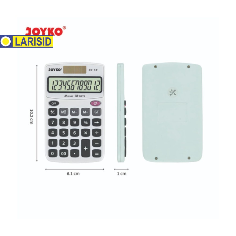

Calculator Kalkulator Joyko Cc 43 12 Digits