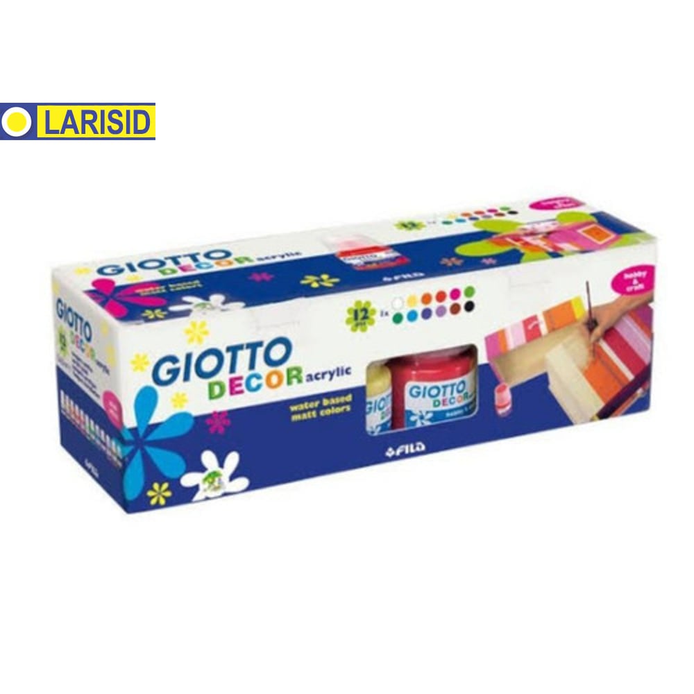 

Giotto Decor Acrylic Set 12 Warna 25 Ml Cat Acrylic Giotto